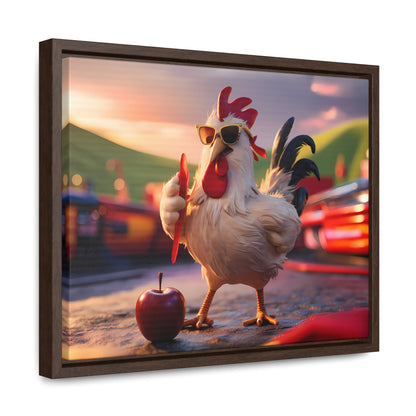 Cool Rooster at the Carnival - Gallery Canvas Wraps, Horizontal Frame