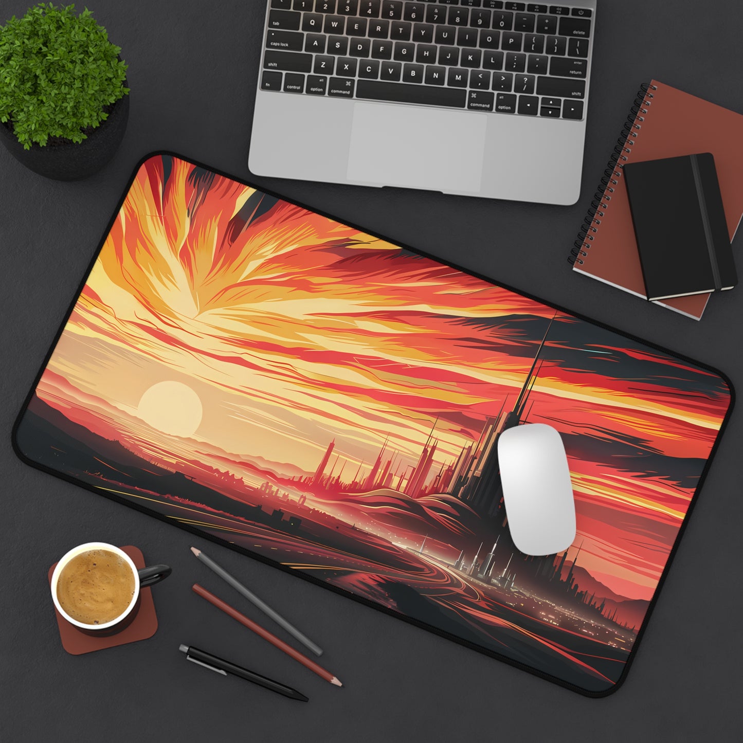 "City of the Setting Sun" - Desk Mat