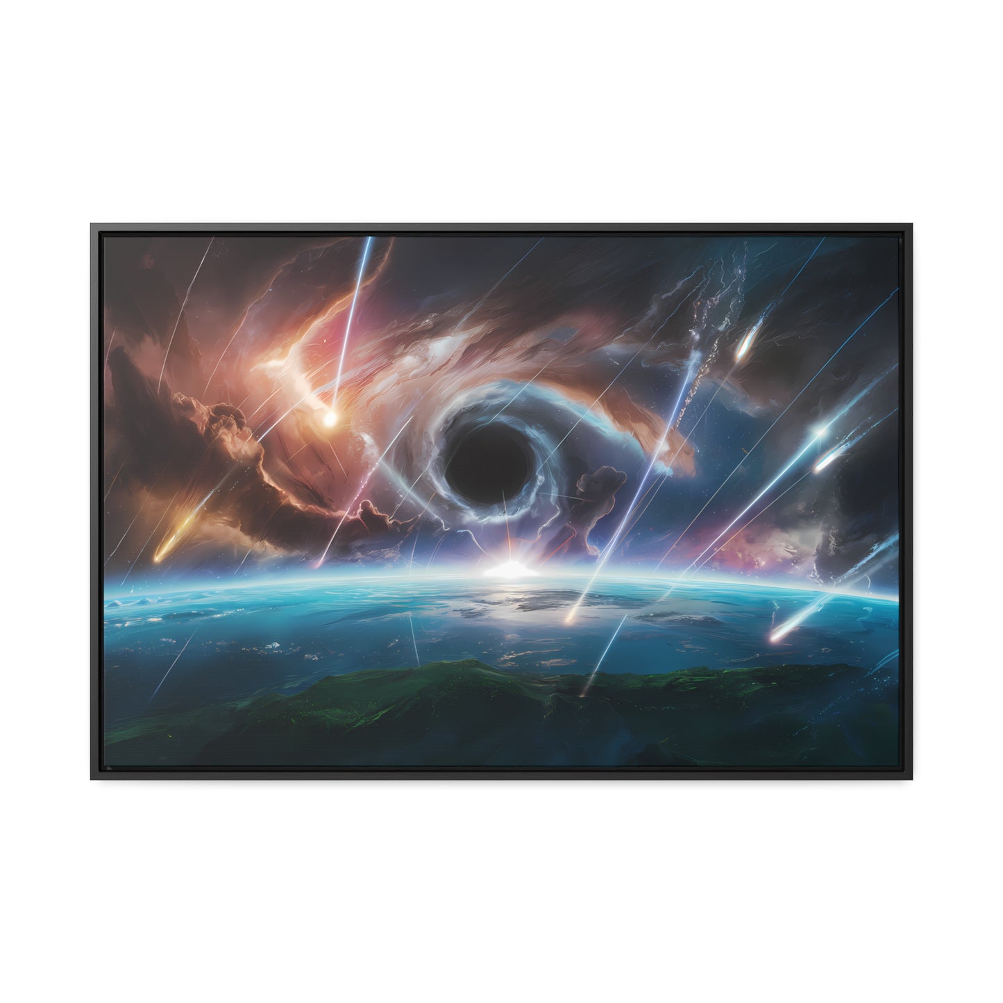 "The Eye of the Cosmic Storm" - Gallery Canvas Wraps, Horizontal Frame