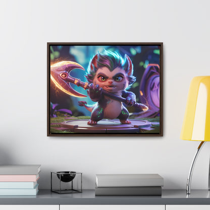 "Fierce Guardian of the Enchanted Forest" - Gallery Canvas Wraps, Horizontal Frame