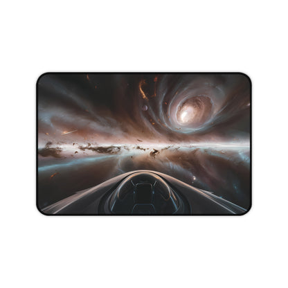 Space viewed out of a Space Ship - Desk Mat