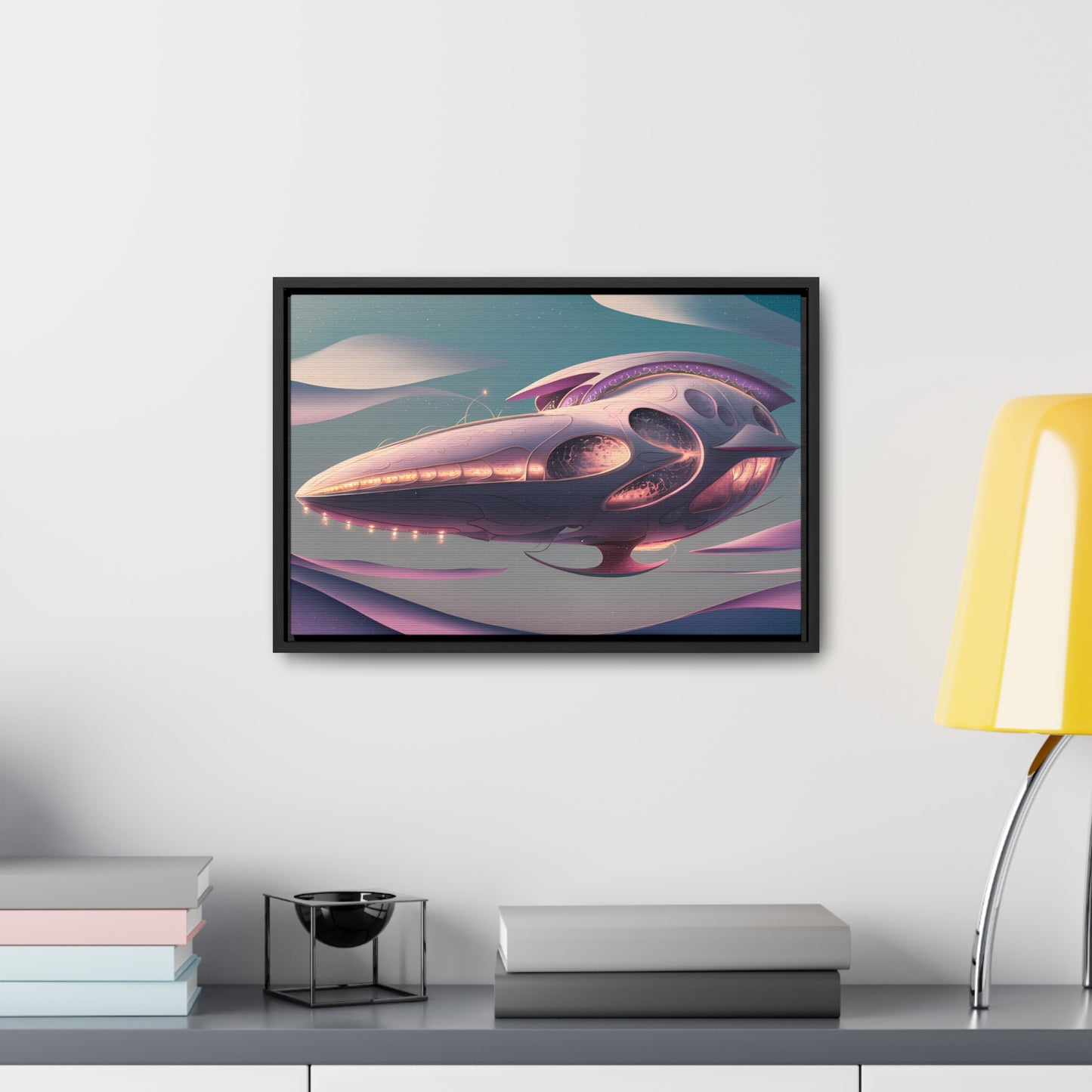 Voyage of the Celestial Whale - Gallery Canvas Wraps, Horizontal Frame