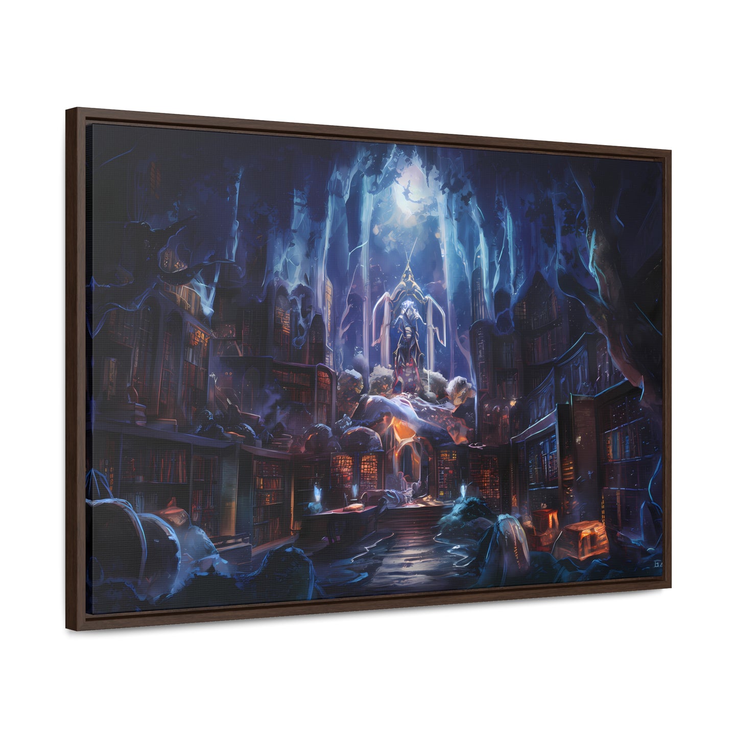 Sanctuary of the Forgotten Tomes - Gallery Canvas Wraps, Horizontal Frame
