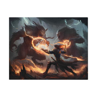 Battle of the Infernal Beasts - Jigsaw Puzzle (30, 110, 252, 500,1000-Piece)