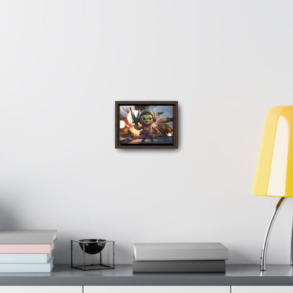 "Galactic Gremlin Commander" - Gallery Canvas Wraps, Horizontal Frame