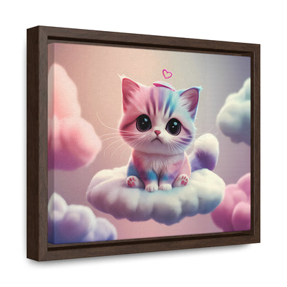 Heavenly Kitten Dreams - Gallery Canvas Wraps, Horizontal Frame