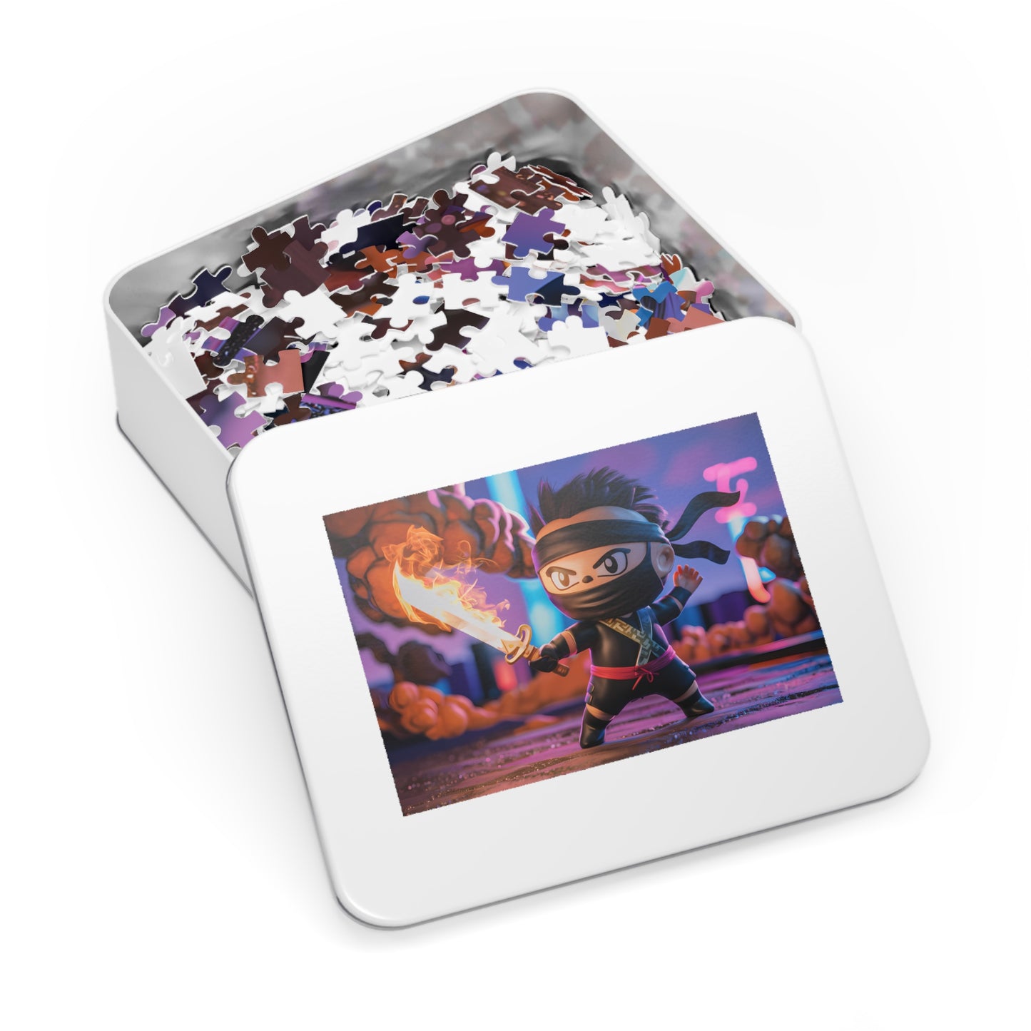 Flameblade Ninja Showdown - Jigsaw Puzzle (30, 110, 252, 500,1000-Piece)