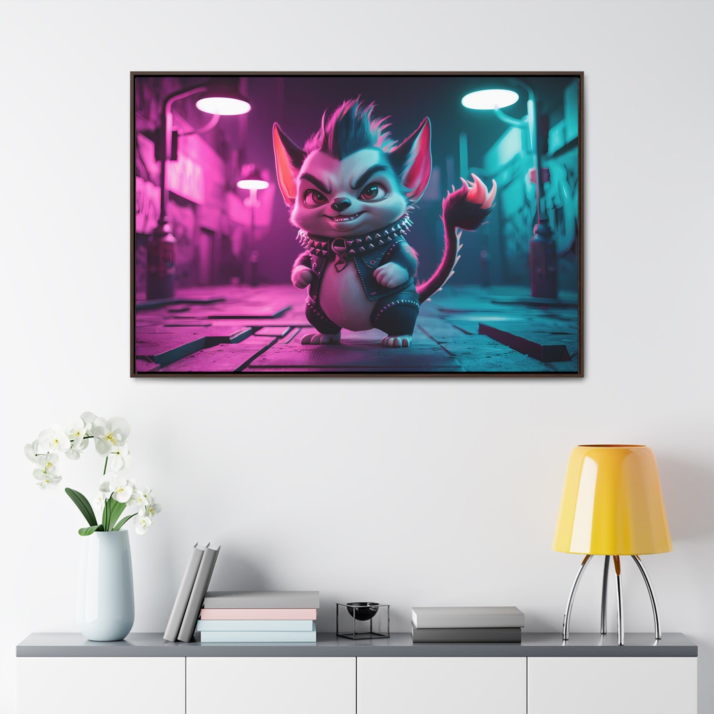 Punk Alley Prowler - Gallery Canvas Wraps, Horizontal Frame