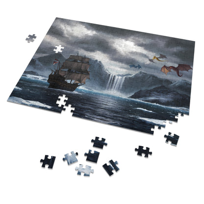 Dragons Over Frozen Seas - Jigsaw Puzzle (30, 110, 252, 500,1000-Piece)