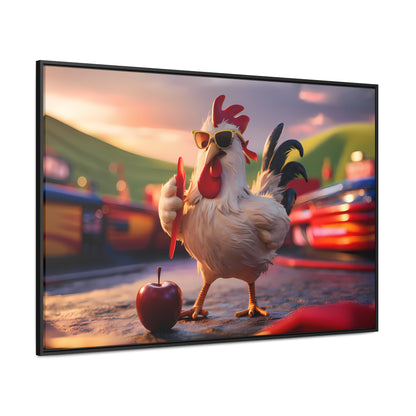 Cool Rooster at the Carnival - Gallery Canvas Wraps, Horizontal Frame