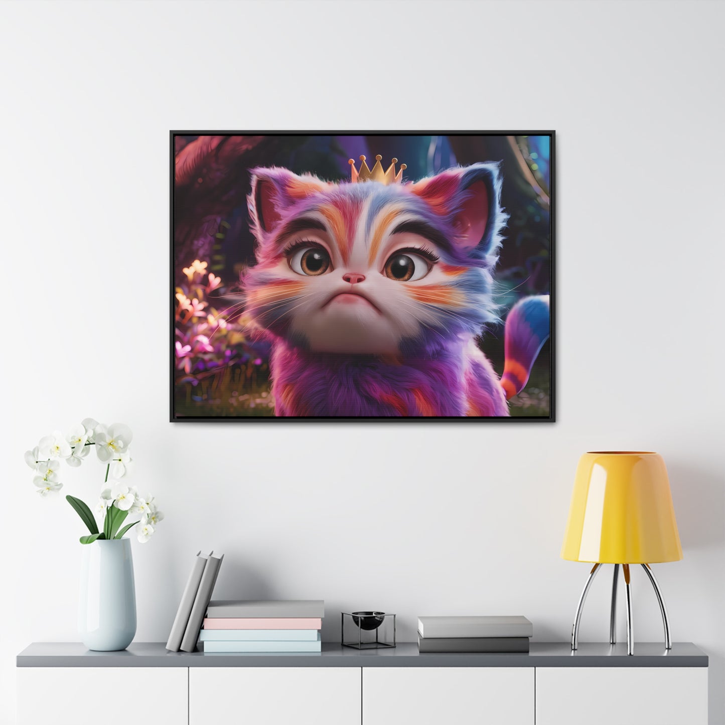 Regal Whiskers in the Enchanted Forest - Gallery Canvas Wraps, Horizontal Frame