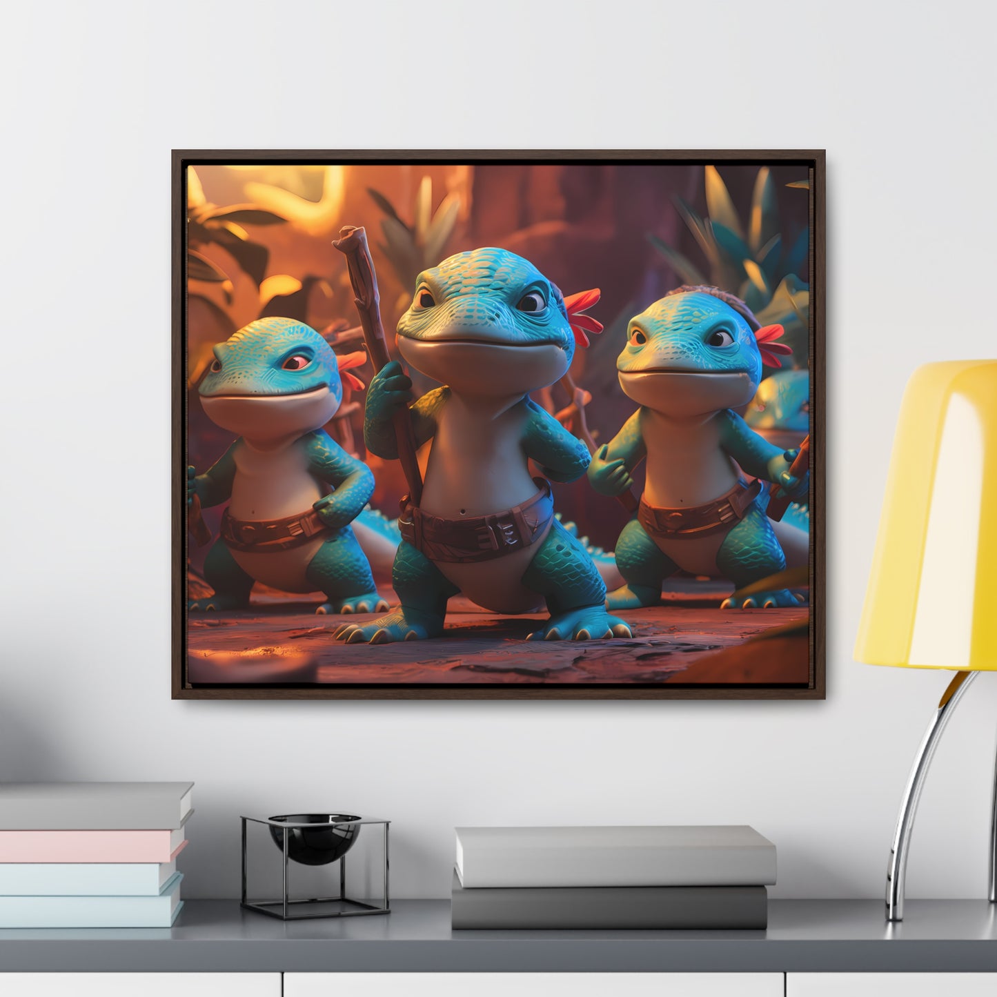 Guardians of the Jungle Tribe - Gallery Canvas Wraps, Horizontal Frame