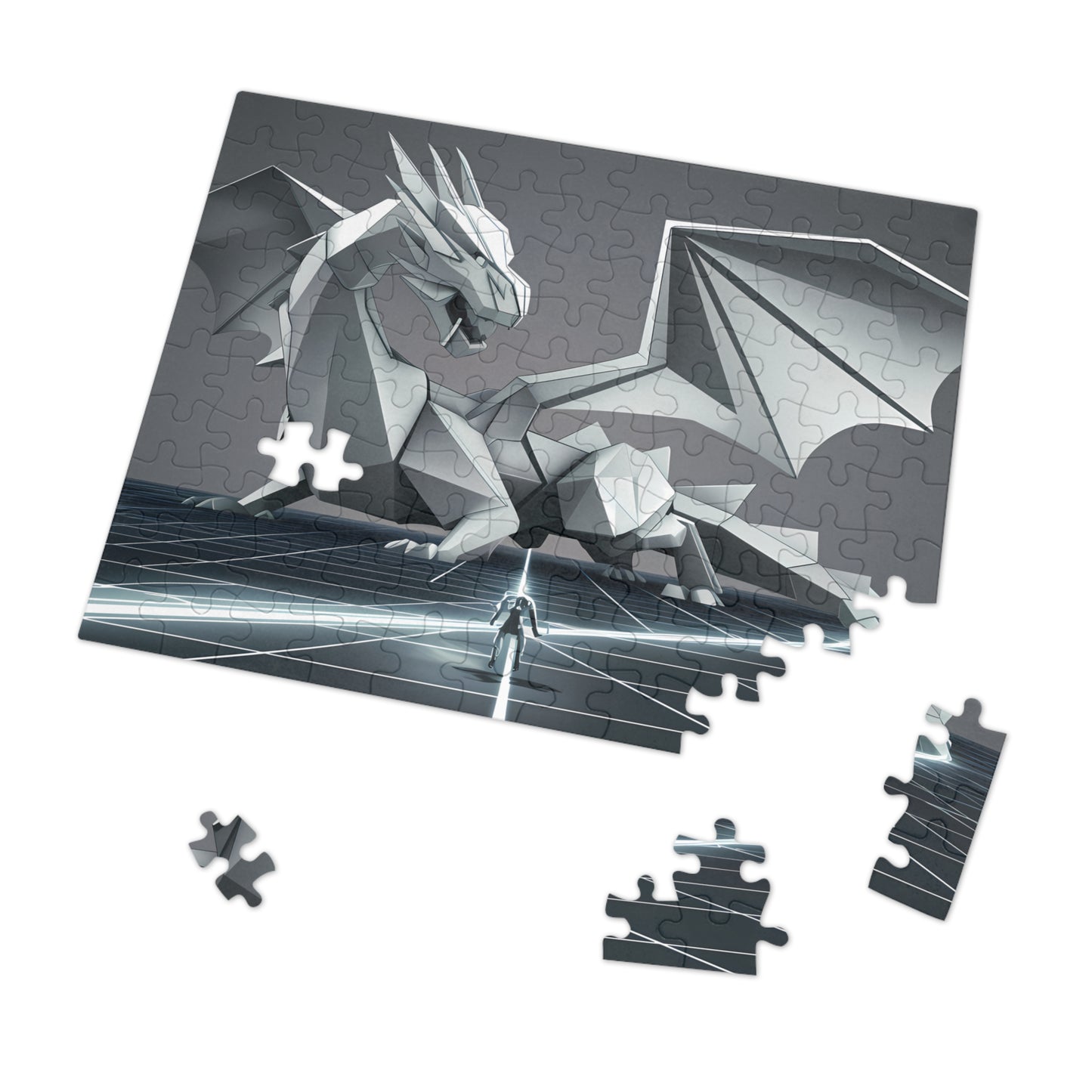The Cyber Dragon's Challenge - Jigsaw Puzzle (30, 110, 252, 500,1000-Piece)