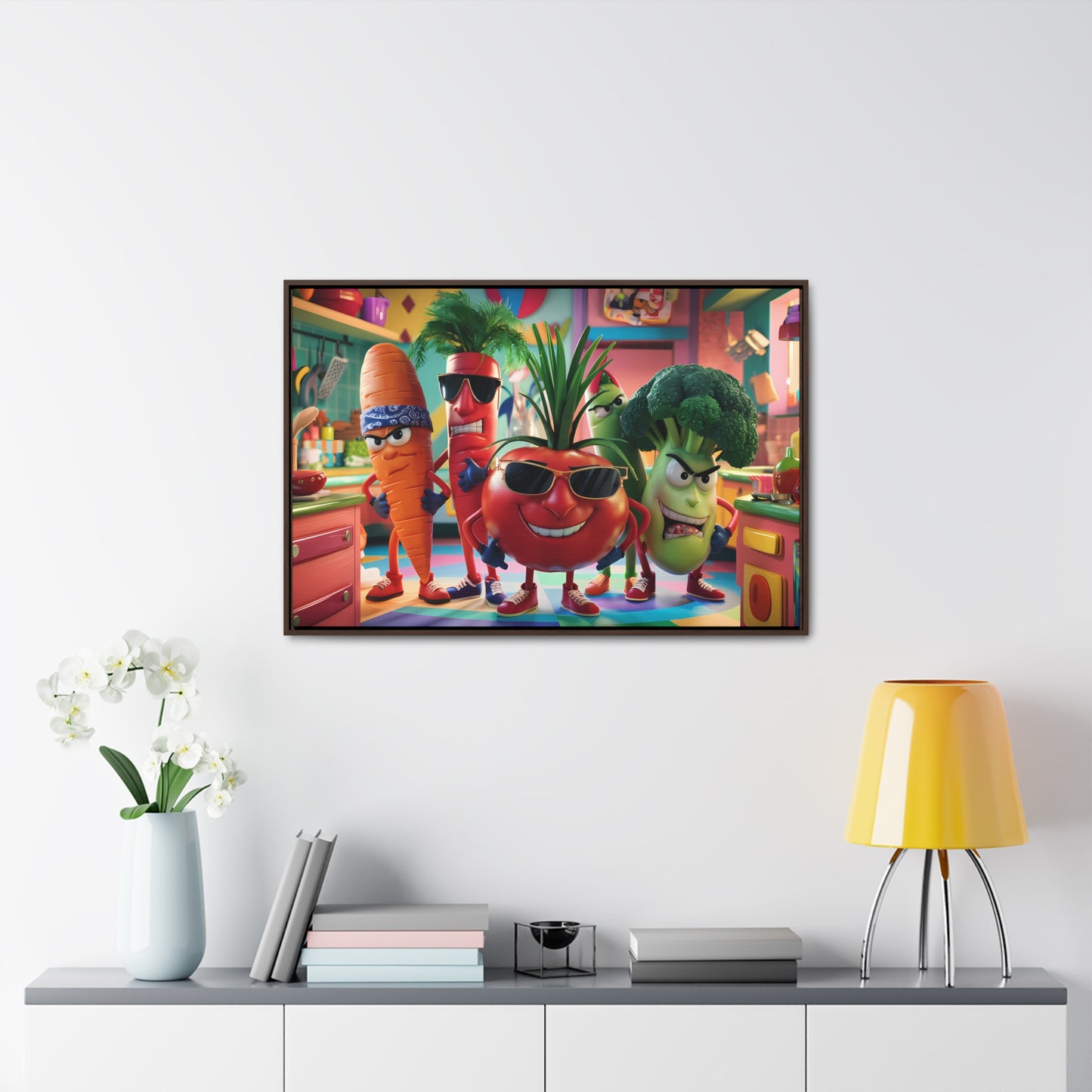 The Veggie Squad's Kitchen Takeover - Gallery Canvas Wraps, Horizontal Frame