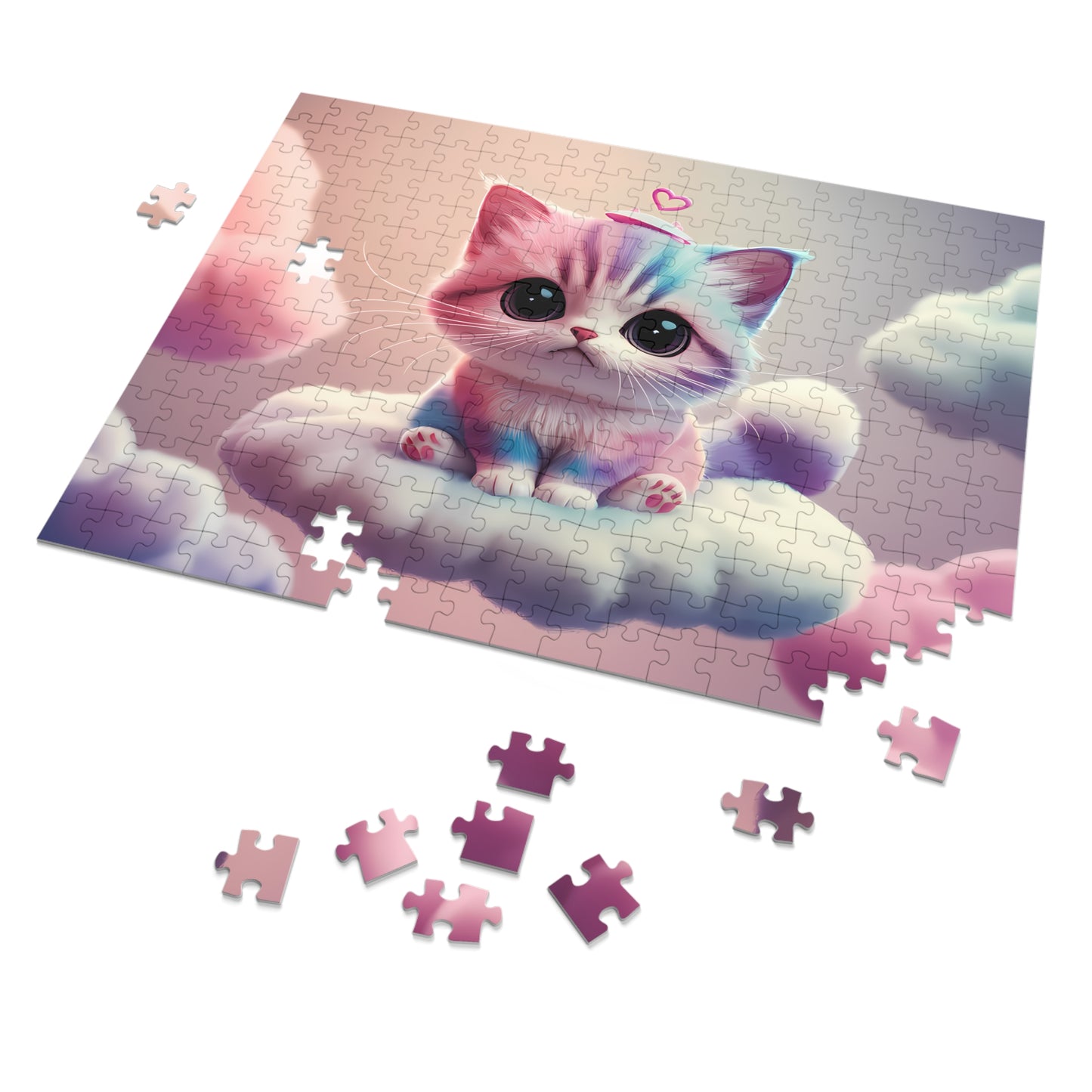 Cloud Kitty Dreams - Jigsaw Puzzle (30, 110, 252, 500,1000-Piece)