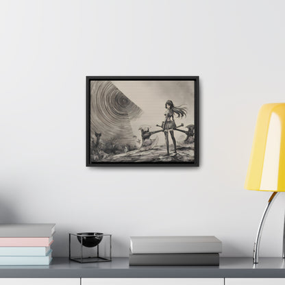 Echoes of the Abyss - Gallery Canvas Wraps, Horizontal Frame
