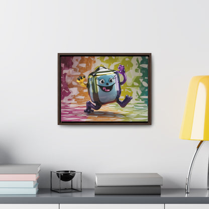 Bubbly Joy in Glass Form - Gallery Canvas Wraps, Horizontal Frame