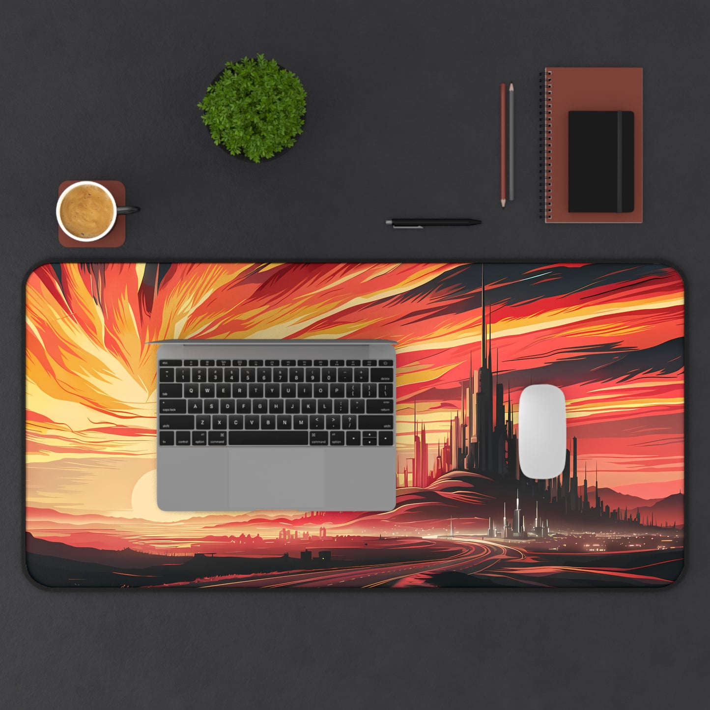 "City of the Setting Sun" - Desk Mat