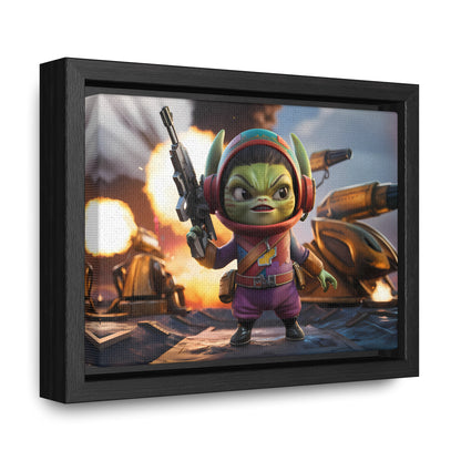 "Galactic Gremlin Commander" - Gallery Canvas Wraps, Horizontal Frame