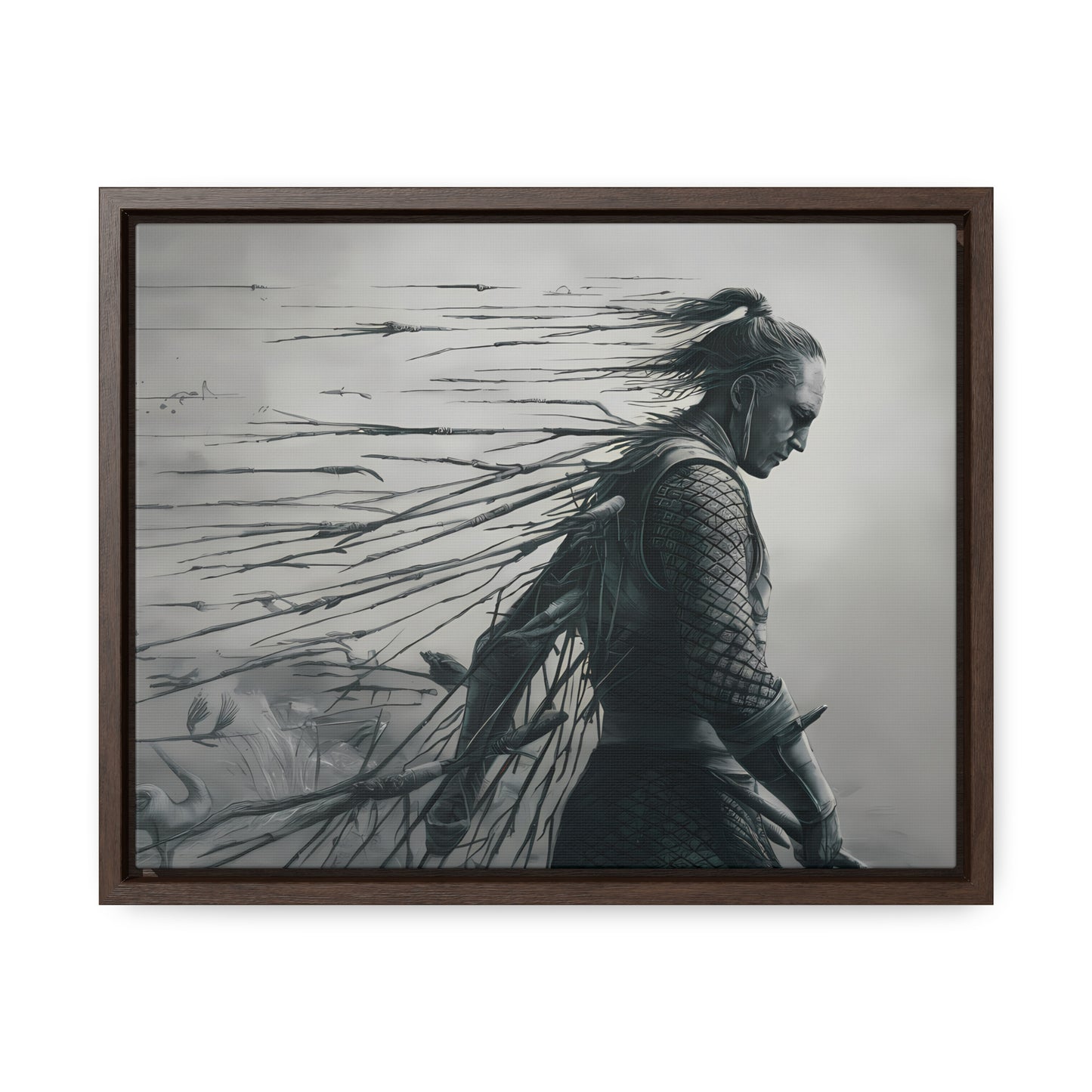 "Endurance in Silence" - Gallery Canvas Wraps, Horizontal Frame