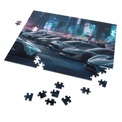 Neon Nights: Supercar Showdown - Jigsaw Puzzle (30, 110, 252, 500,1000-Piece)