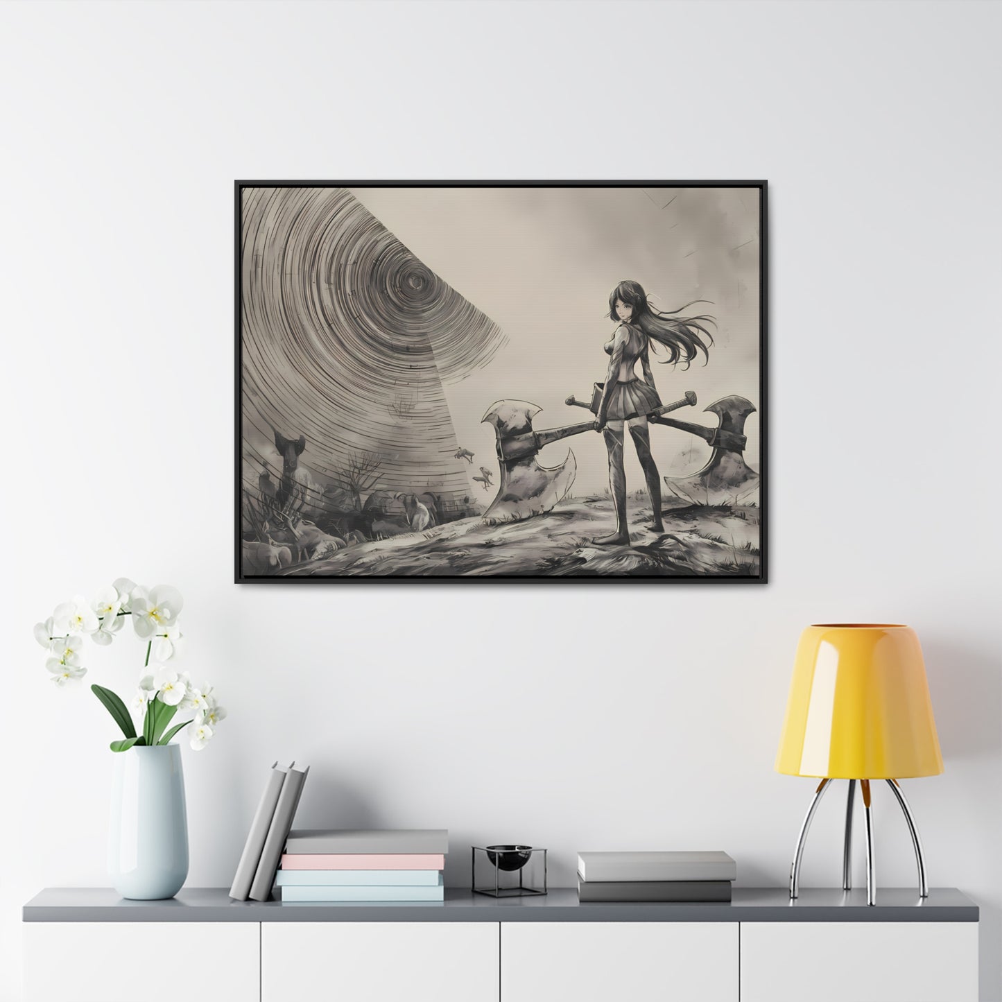 Echoes of the Abyss - Gallery Canvas Wraps, Horizontal Frame