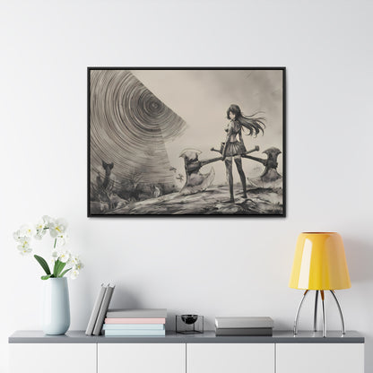 Echoes of the Abyss - Gallery Canvas Wraps, Horizontal Frame