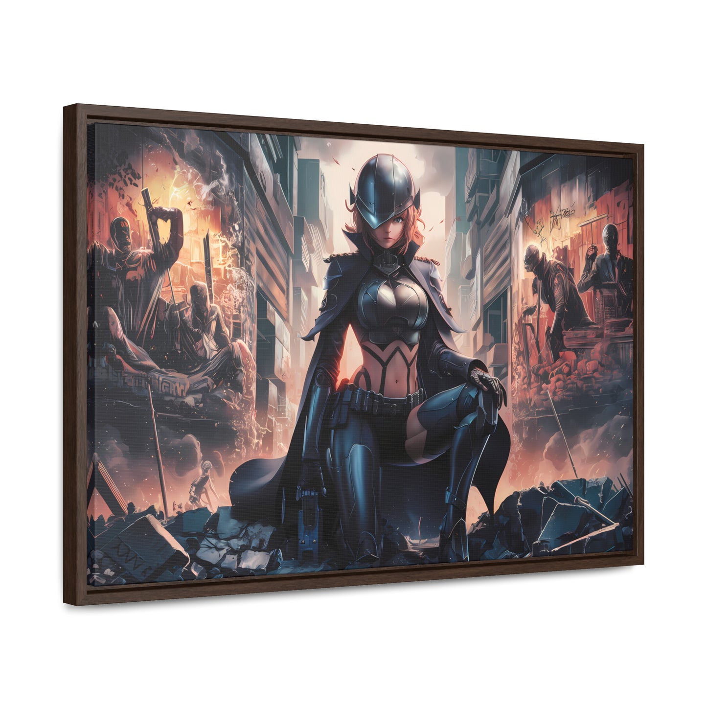 "Shadow of the Resistance" - Gallery Canvas Wraps, Horizontal Frame
