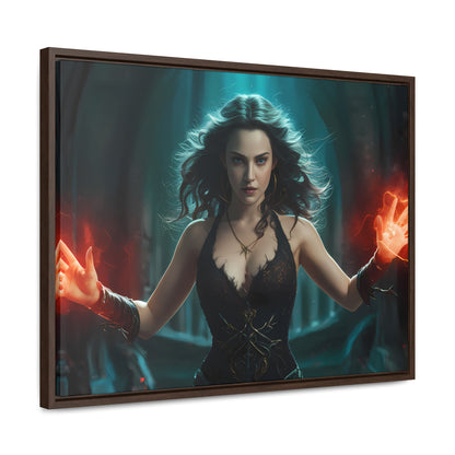 Sorceress of the Crimson Flame - Gallery Canvas Wraps, Horizontal Frame