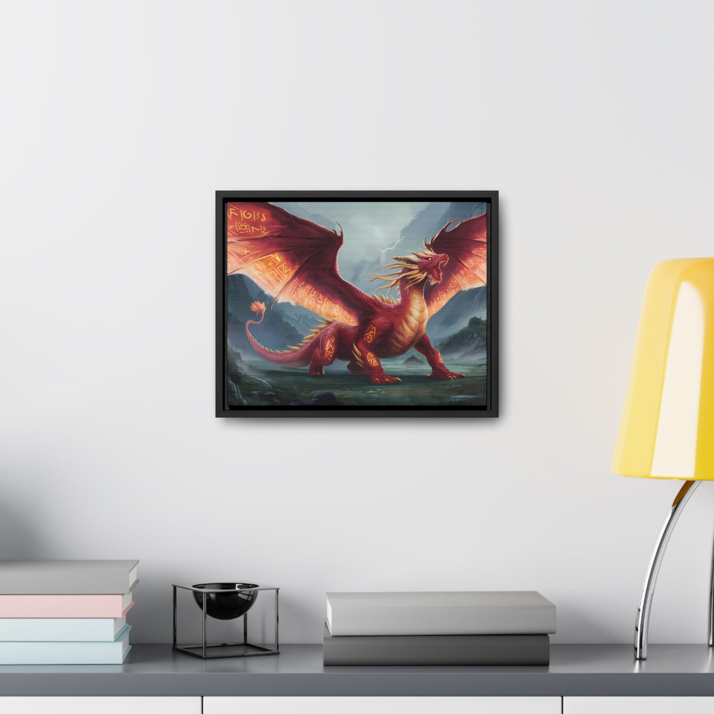 The Inferno Guardian - Gallery Canvas Wraps, Horizontal Frame