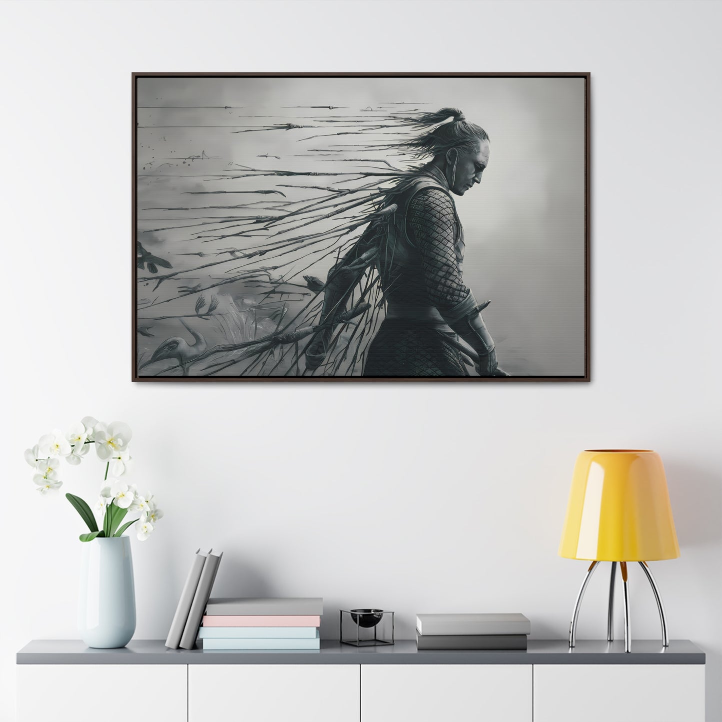 "Endurance in Silence" - Gallery Canvas Wraps, Horizontal Frame