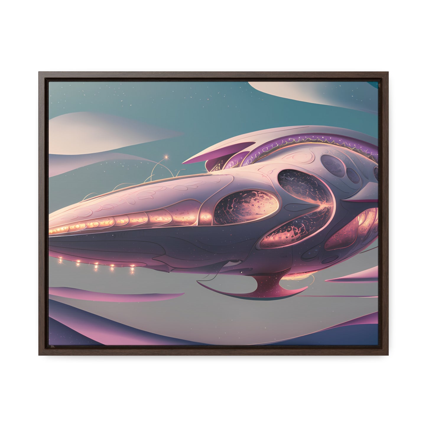 Voyage of the Celestial Whale - Gallery Canvas Wraps, Horizontal Frame