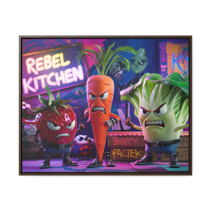 Rebel Veggie Squad - Gallery Canvas Wraps, Horizontal Frame