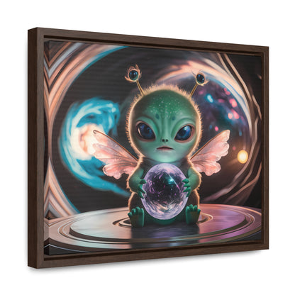 Guardian of the Cosmic Crystal - Gallery Canvas Wraps, Horizontal Frame