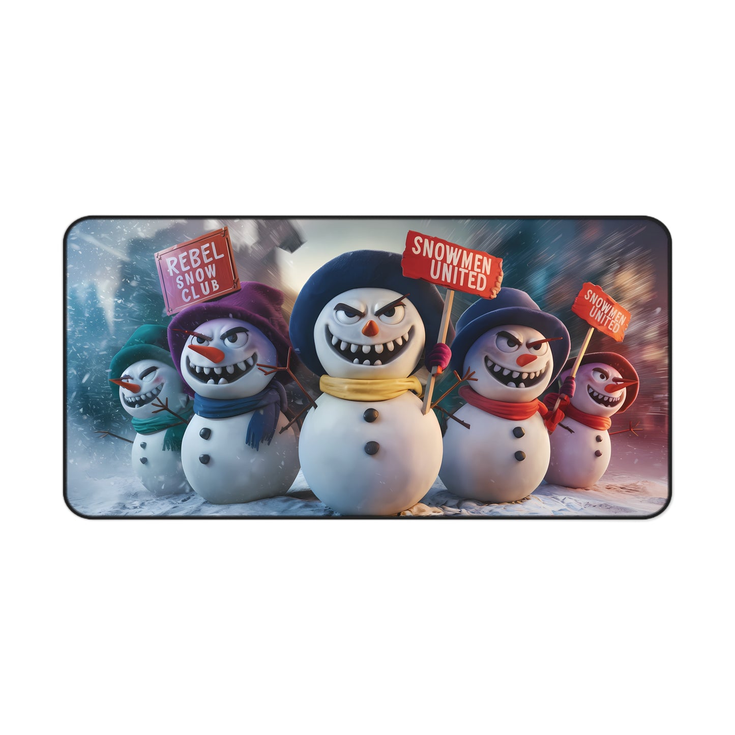 Snowman Rebellion - Desk Mat