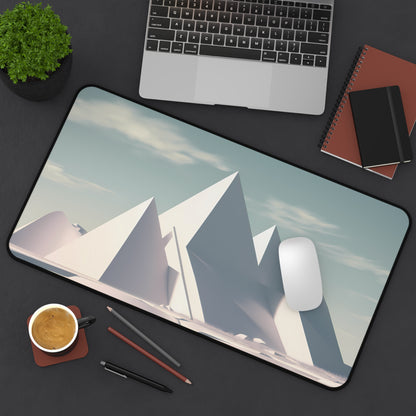 Pyramids of Snow - Desk Mat