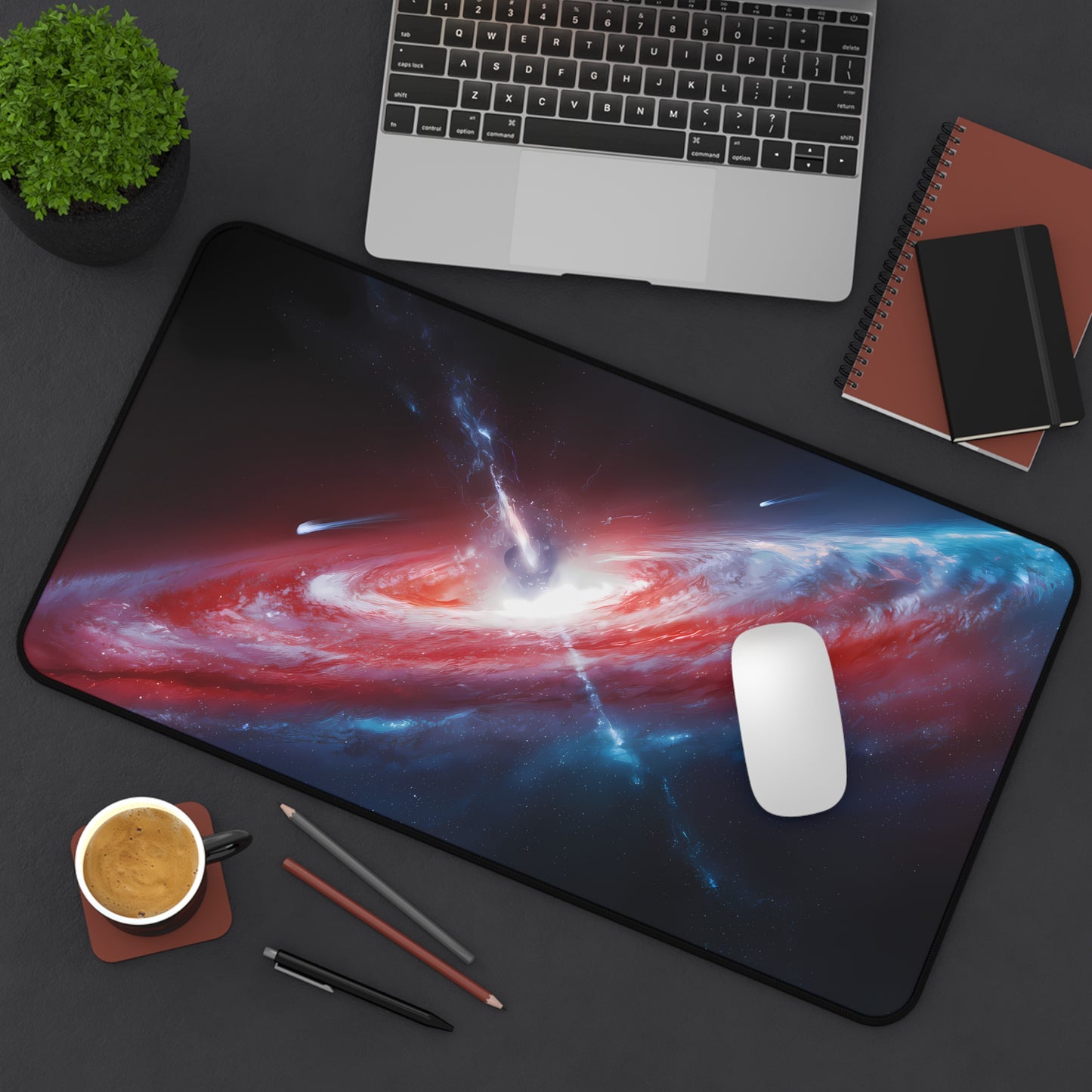 "Cosmic Maelstrom: The Birth of a Quasar" - Desk Mat