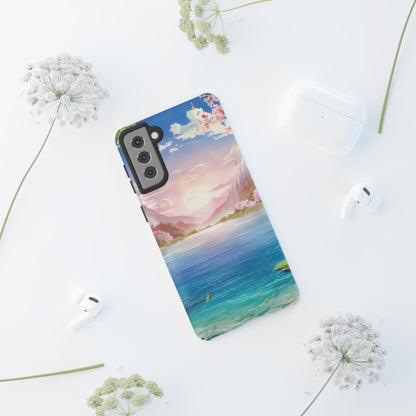 Serene Lake and Mountains - Smartphone Tough Cases