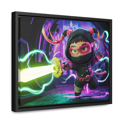 Neon Ninja Unleashed - Gallery Canvas Wraps, Horizontal Frame