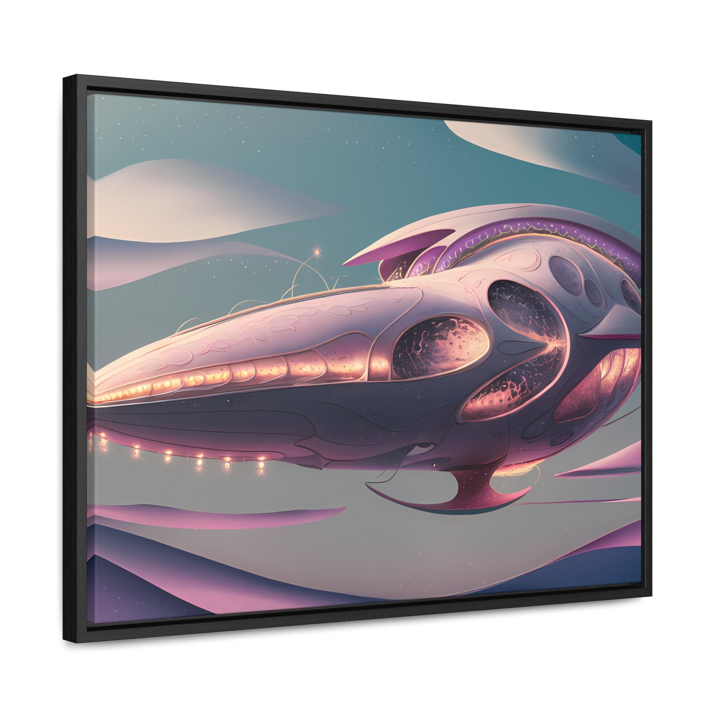 Voyage of the Celestial Whale - Gallery Canvas Wraps, Horizontal Frame