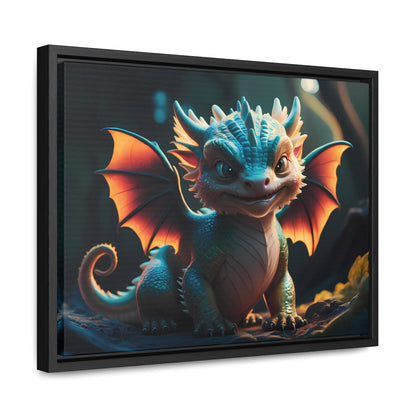 "Forest Guardian Hatchling" - Gallery Canvas Wraps, Horizontal Frame