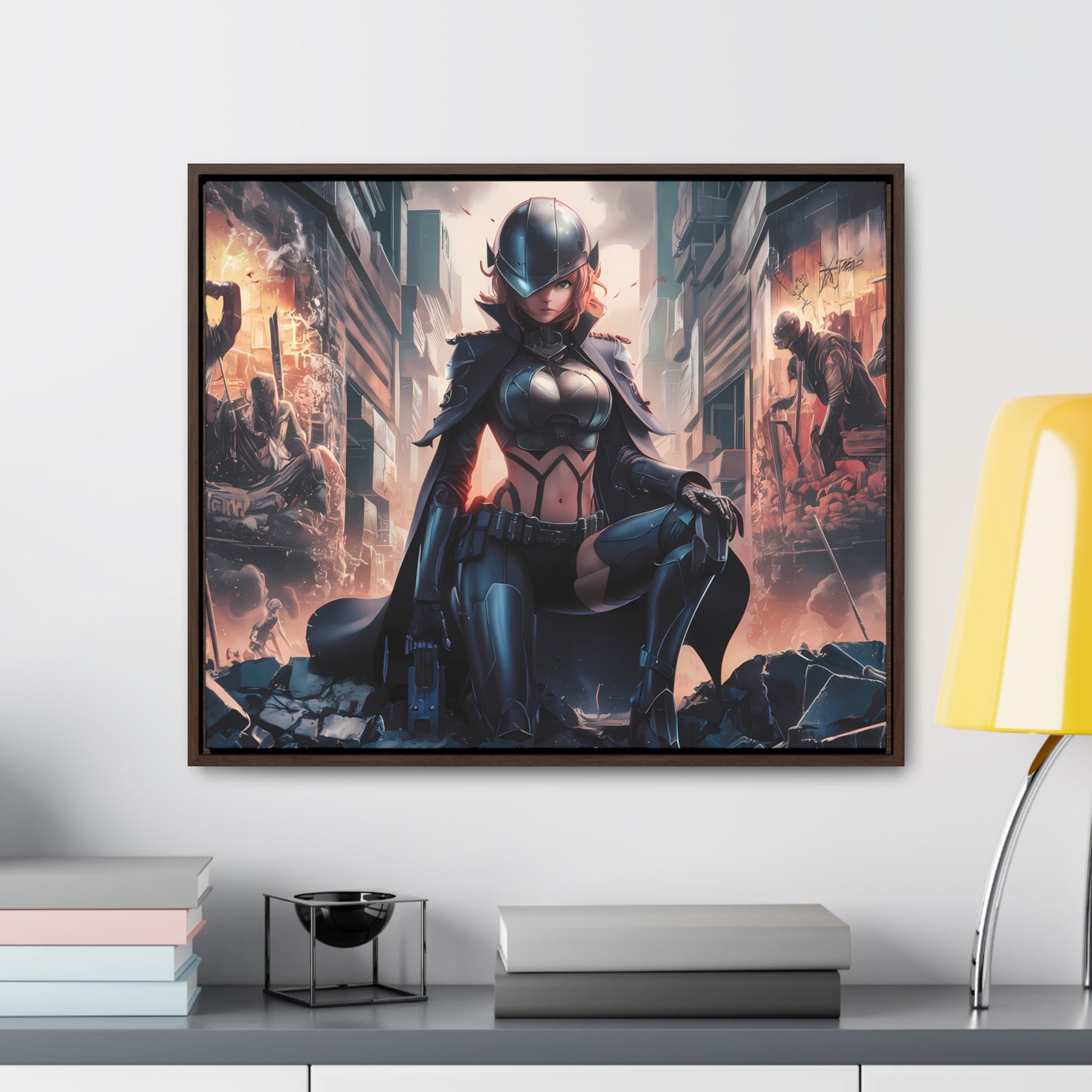"Shadow of the Resistance" - Gallery Canvas Wraps, Horizontal Frame