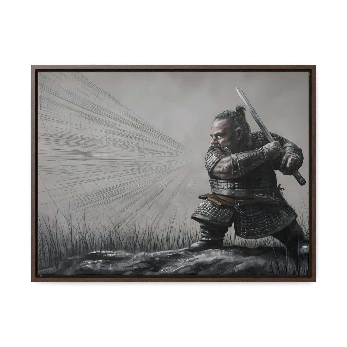Defender of the Grey Plains - Gallery Canvas Wraps, Horizontal Frame