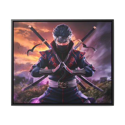 Shadow of the Crimson Ninja - Gallery Canvas Wraps, Horizontal Frame