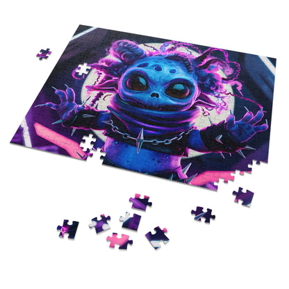 Neon Punk Alien Defender - Jigsaw Puzzle (30, 110, 252, 500,1000-Piece)
