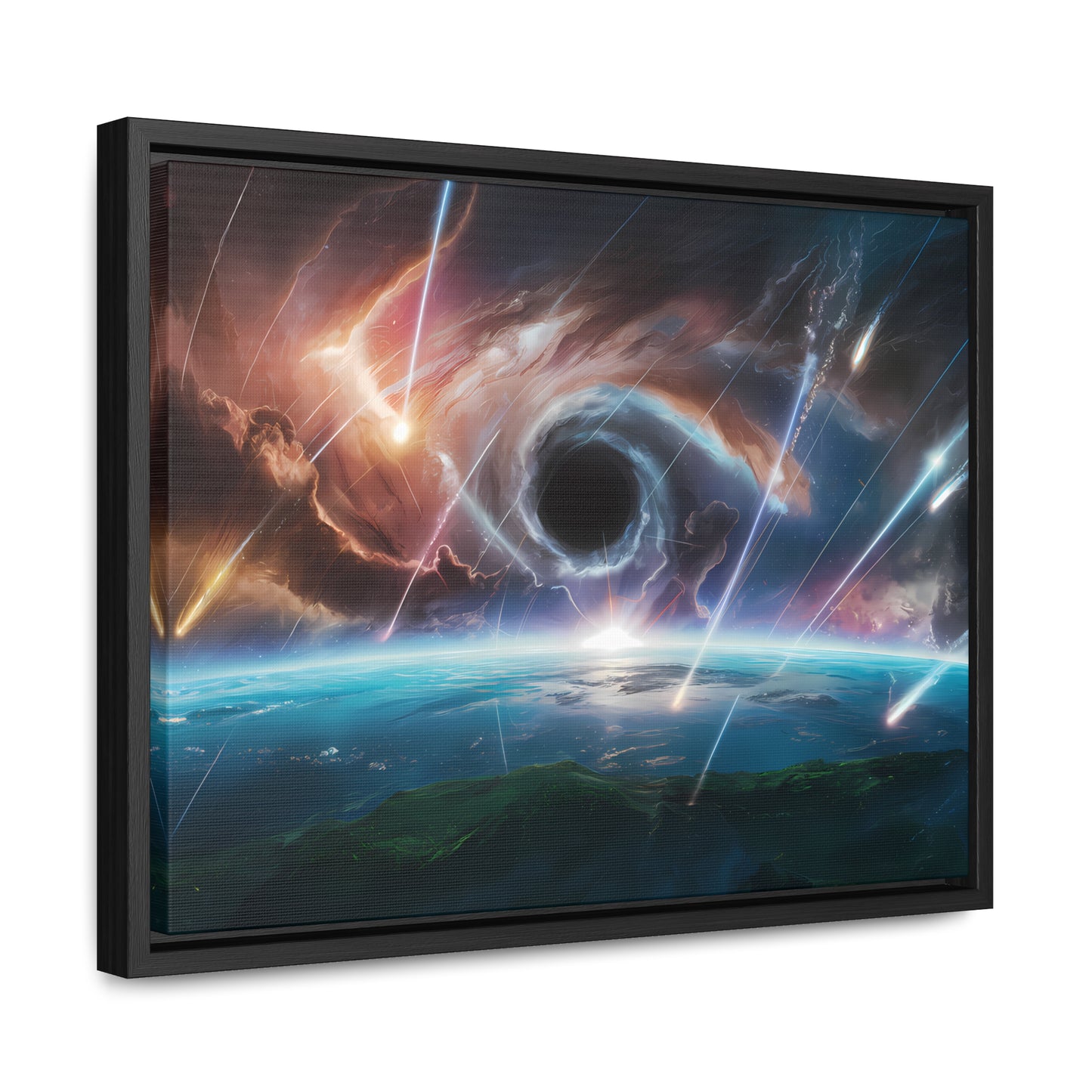 "The Eye of the Cosmic Storm" - Gallery Canvas Wraps, Horizontal Frame