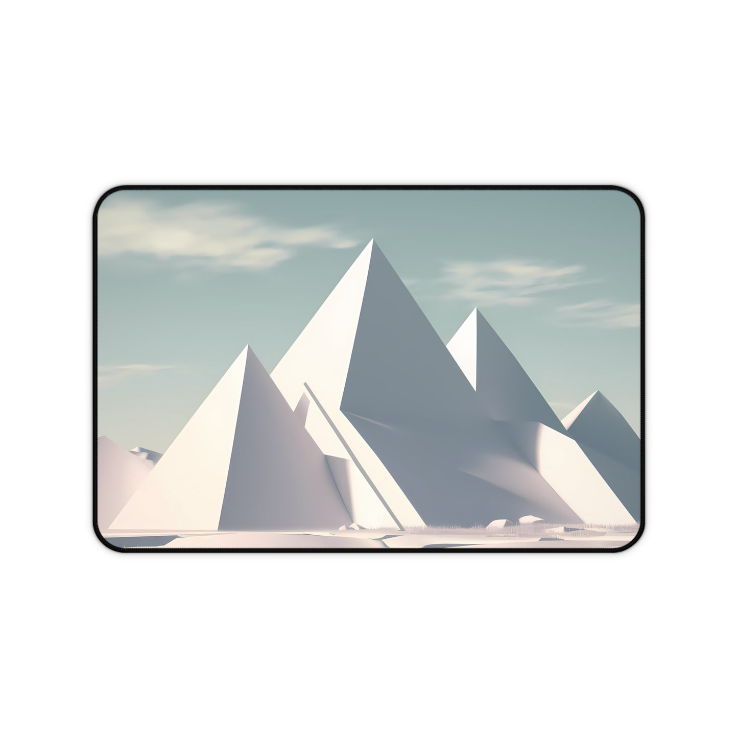 Pyramids of Snow - Desk Mat