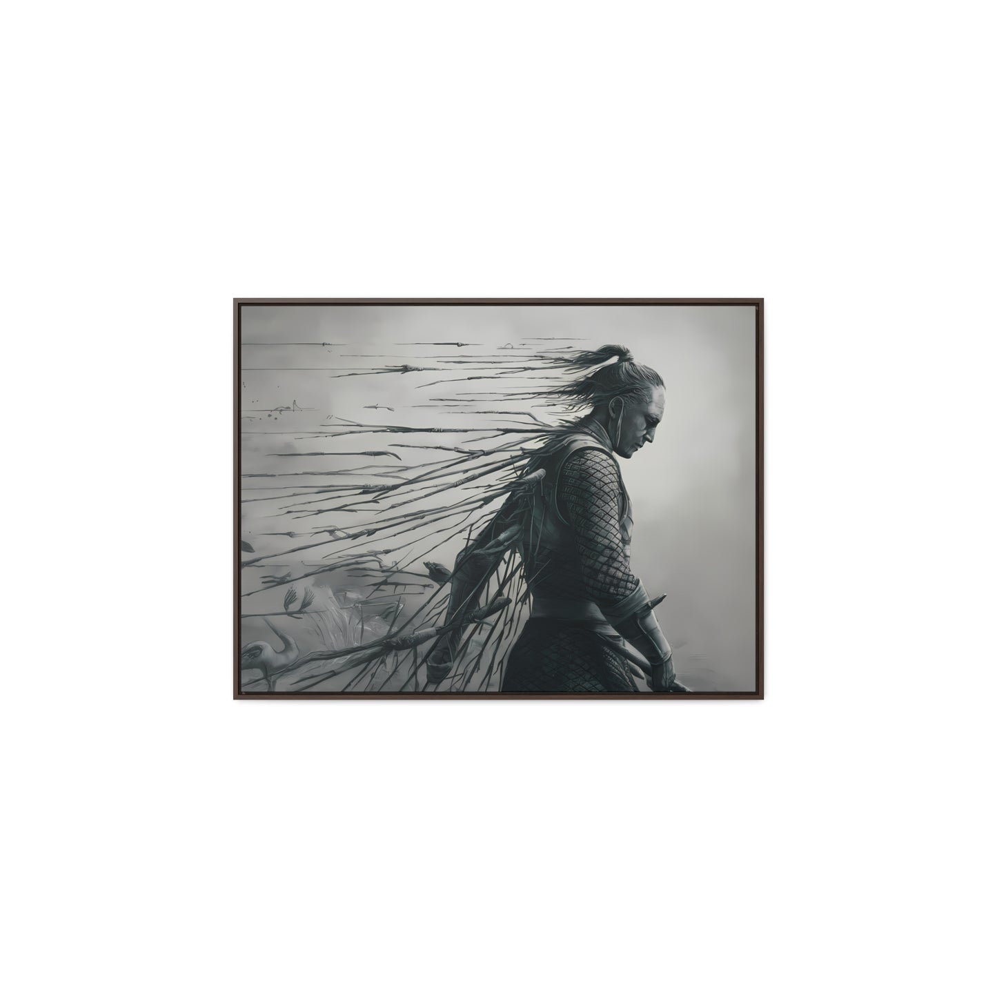"Endurance in Silence" - Gallery Canvas Wraps, Horizontal Frame