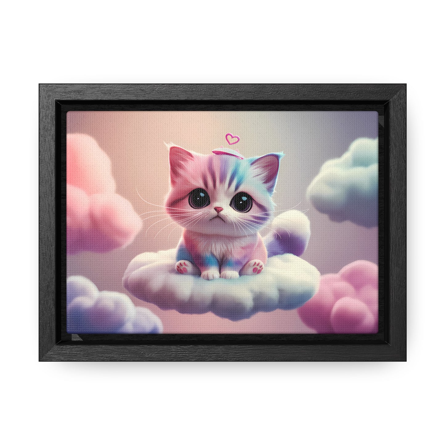 Heavenly Kitten Dreams - Gallery Canvas Wraps, Horizontal Frame