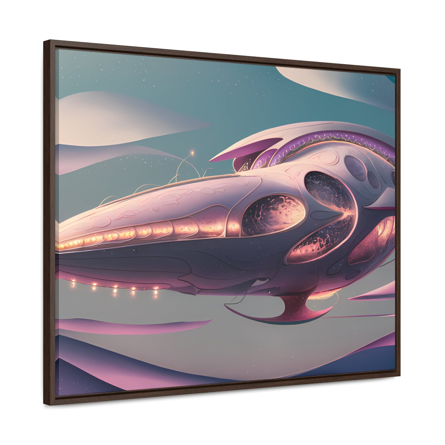 Voyage of the Celestial Whale - Gallery Canvas Wraps, Horizontal Frame